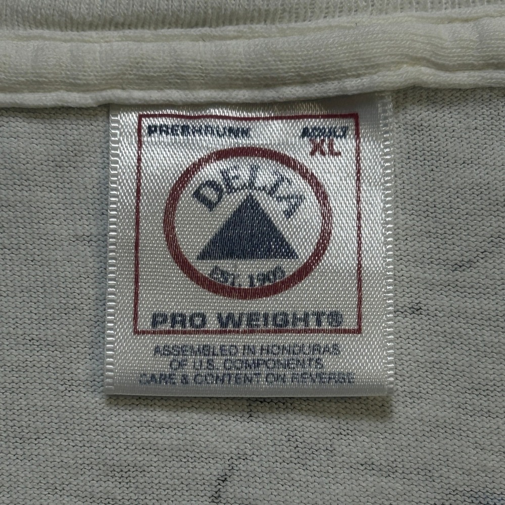 Vintage Delta Table Rock Lake AOP Map Graphic Tee Cream XL Men - Picture 3 of 16